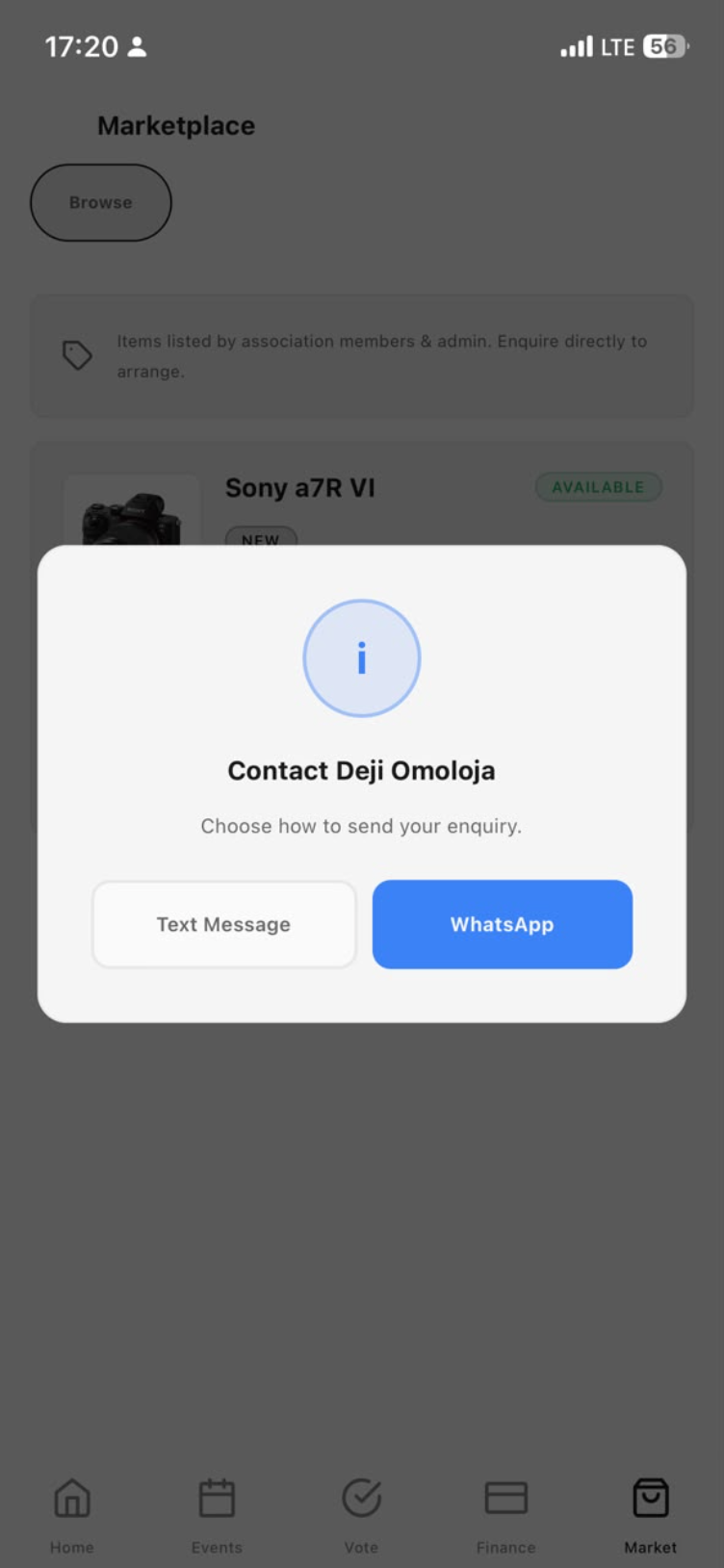 Contact the seller